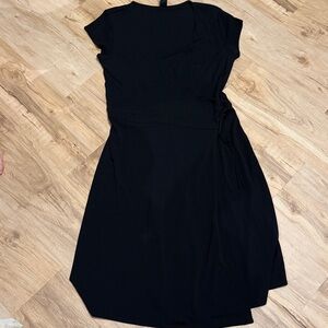 GAP Classic Black Wrap Dress